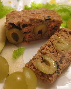 Паштет с фруктовым салатом