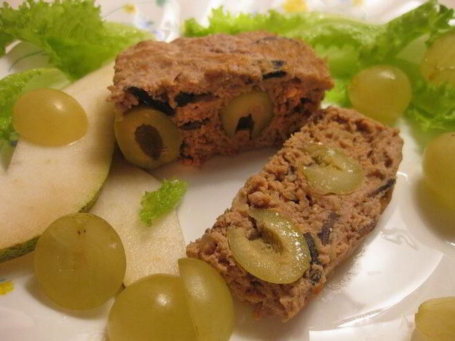 Рецепт паштета с фруктовым салатом