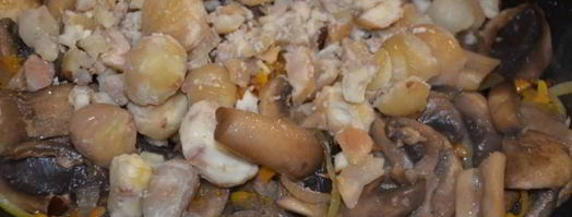 паштет с каштанами и шампиньонами. Шаг 3