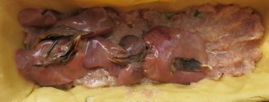 паштет в тесте. Шаг 13