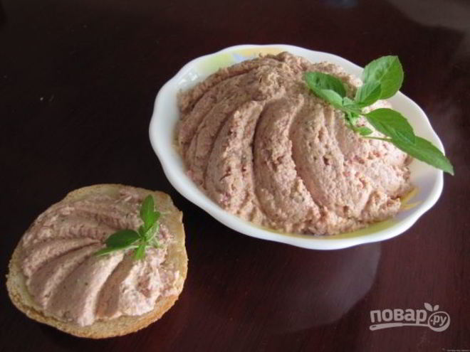 Рецепт печеночного паштета из свиной печени