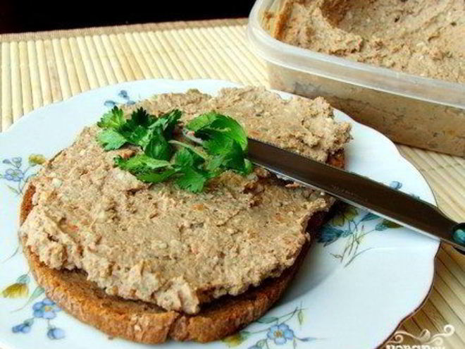 Рецепт постных паштетов