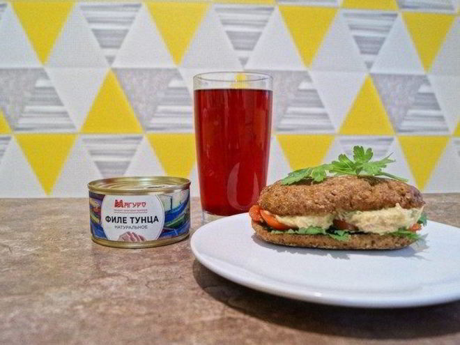 Рецепт закусочного паштета из тунца и нута