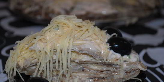 Печеночный тортик