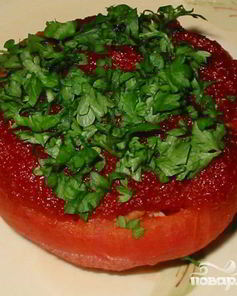 Помидор, фаршированный тунцом