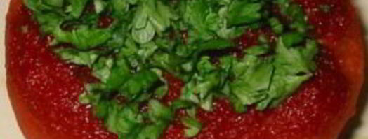 помидор, фаршированный тунцом. Шаг 5