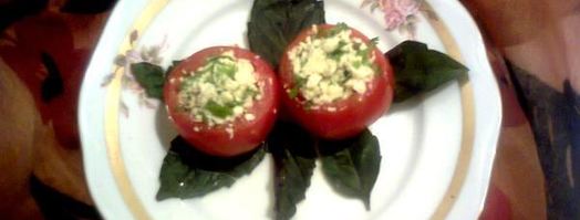 помидоры, фаршированные с сыром. Шаг 4