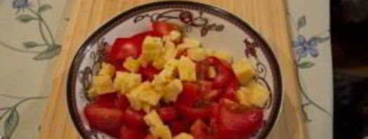 помидоры с сыром. Шаг 2