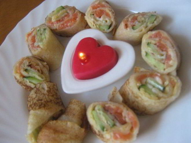 Рецепт блинных роллов