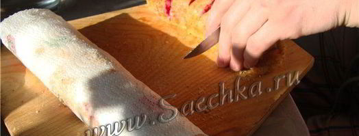 горячие роллы сяке харумаки. Шаг 6