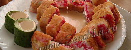 горячие роллы сяке харумаки. Шаг 7