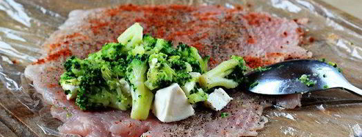 куриные роллы фаршированные брокколи и сыром. Шаг 6