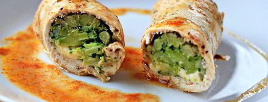куриные роллы фаршированные брокколи и сыром. Шаг 10