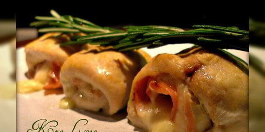 Куриные роллы с беконом и сыром