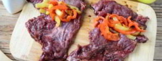 мясные роллы, фаршированные овощами. Шаг 8