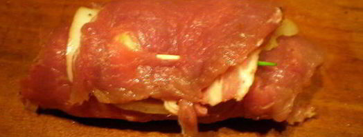 мясные роллы в винно-грибном соусе. Шаг 7