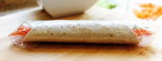 овощные роллы из лепешек тортильяс. Шаг 5