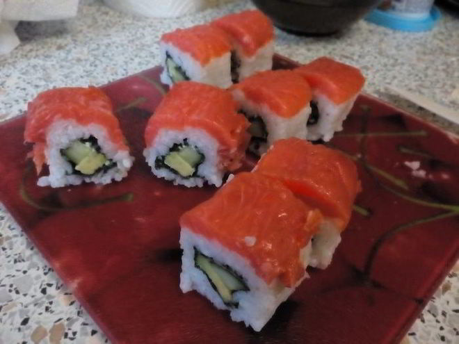 Рецепт ролла филадельфия