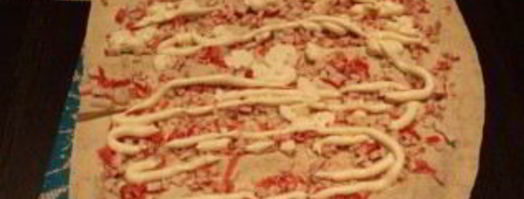 роллы из лаваша с крабовыми палочками. Шаг 2