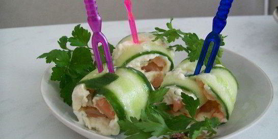 Роллы из огурцов