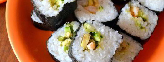 роллы с креветкой. Шаг 11