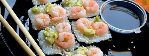 роллы с креветкой. Шаг 12