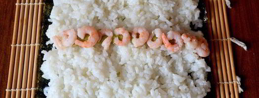 роллы с креветкой. Шаг 7