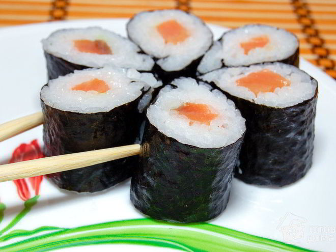 Рецепт роллов с семгой