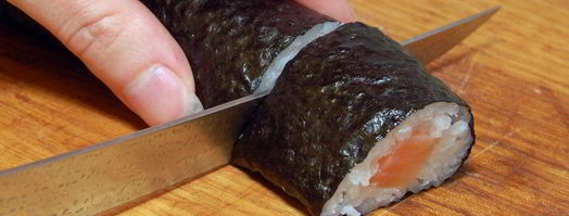 роллы с семгой. Шаг 10