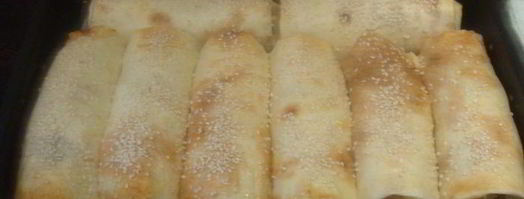 роллы с сосисками и картофельным пюре. Шаг 7