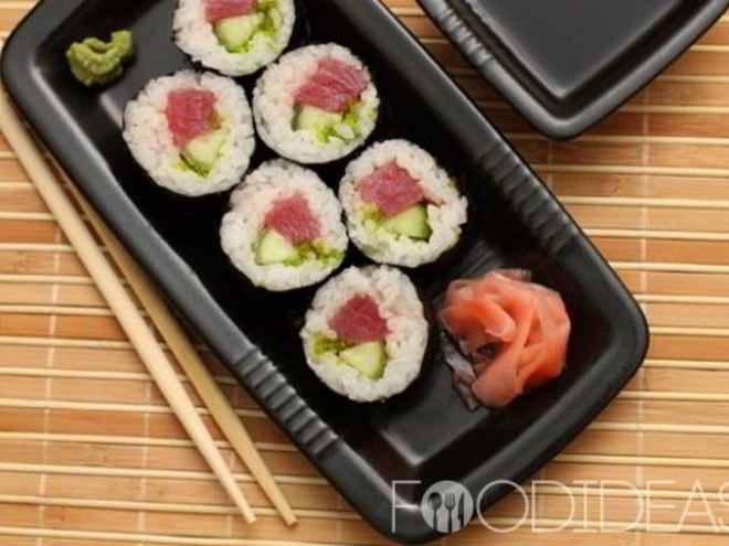 Рецепт роллов с тунцом и огурцом