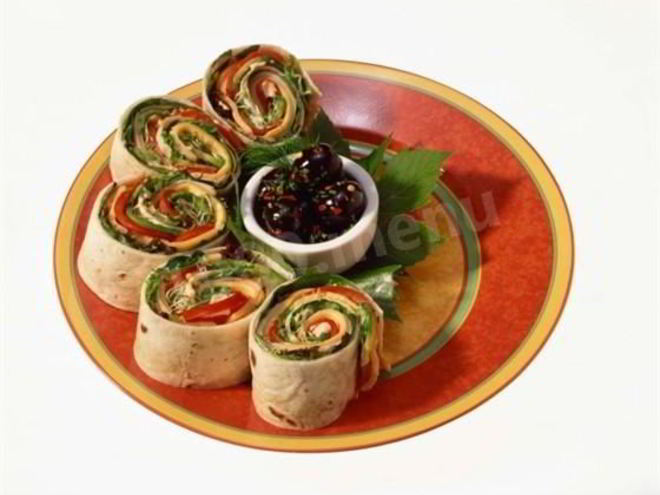 Рецепт роллов с тунцом в лаваше