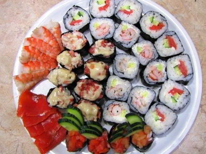 Рецепт роллов сашими, гунканмаки