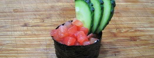 роллы сашими, гунканмаки. Шаг 12