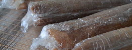 сладкие блинные роллы с творогом и фруктами. Шаг 12