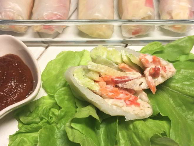 Рецепт спринга-роллов с крабовыми палочками