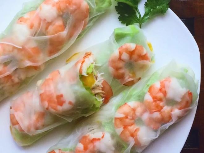 Рецепт спринга-роллов с креветками