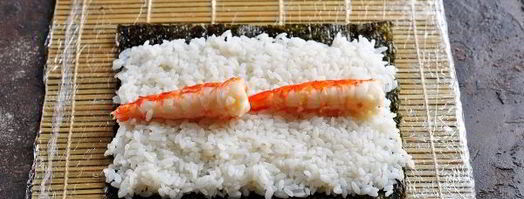 запеченные роллы с креветками. Шаг 9