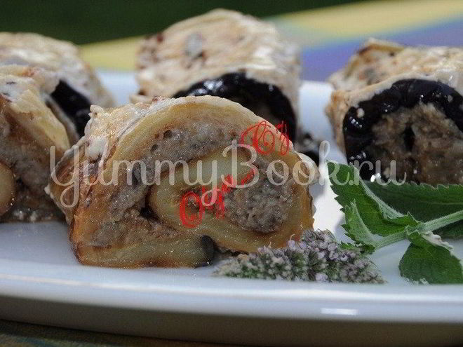 Рецепт баклажанных рулетиков