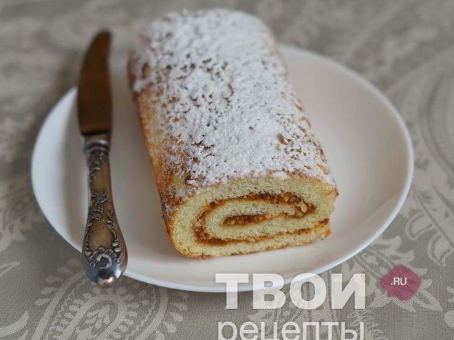 Рецепт бисквитного рулета