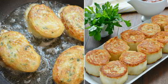 Горячие рулеты из лаваша