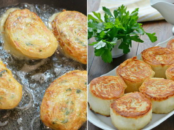 Рецепт горячих рулетов из лаваша