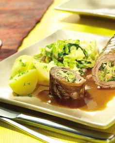 Говяжьи рулеты с савойской капустой