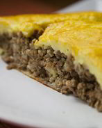 Картофельный рулет с мясом