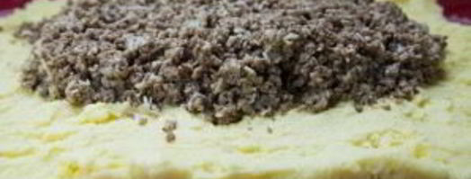 картофельный рулет с мясом. Шаг 3