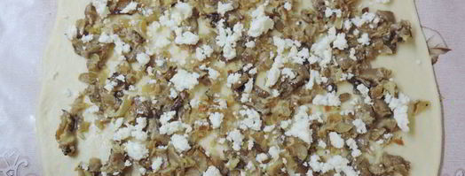 картофельный рулет с вешенками. Шаг 4