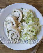 Куриный рулет с чесноком