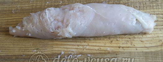 куриный рулет с чесноком. Шаг 5