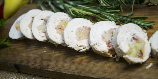 Куриный рулет с рисом