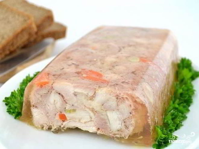 Рецепт куриного рулета в желе